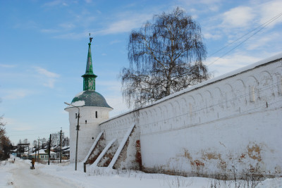 Успенский монастырь в Александрове, Кремлёвские стены, Новгородские и Тверские врата