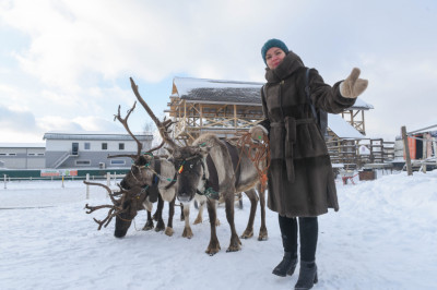 Оленья ферма "Северный олень" в Дзержинском, Московская … Foto 16